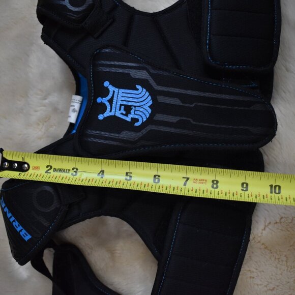 Brine Youth Uprising II Lacrosse Shoulder Pads Chest Protector Size Small Black - Picture 5 of 9